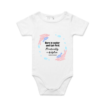 Practically a dolphin...baby dolphin Onesie Thumbnail