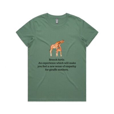 Breech birth is an experience Women's Tee Thumbnail